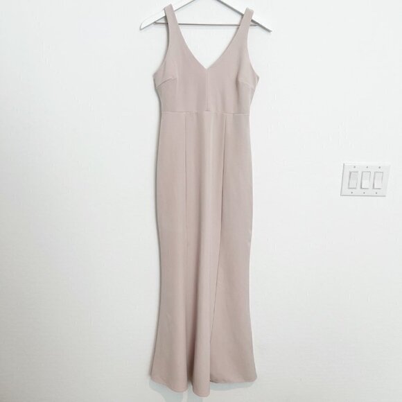 Show Me Your Mumu Morgan Gown V-Neck Sleeveless Bridesmaid Maxi Dress Size Small - Picture 3 of 11